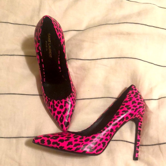 Saint Laurent Shoes - Saint Laurent Leopard Heels